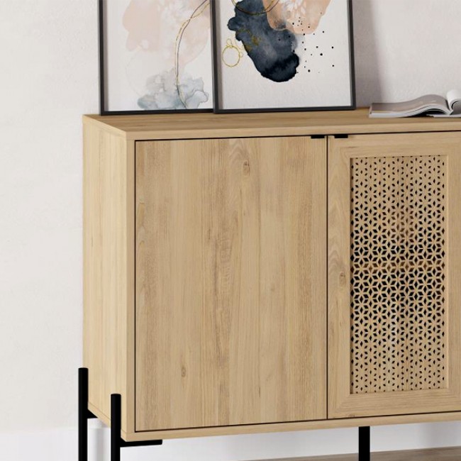 Μπουφές Naive Megapap χρώμα sapphire oak 126x40x80εκ.