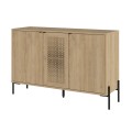 Naive Megapap melamine sideboard in sapphire oak color 126x40x80cm.