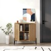 Naive Megapap melamine sideboard in sapphire oak color 80x40x80cm.