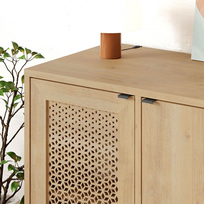 Naive Megapap melamine sideboard in sapphire oak color 80x40x80cm.