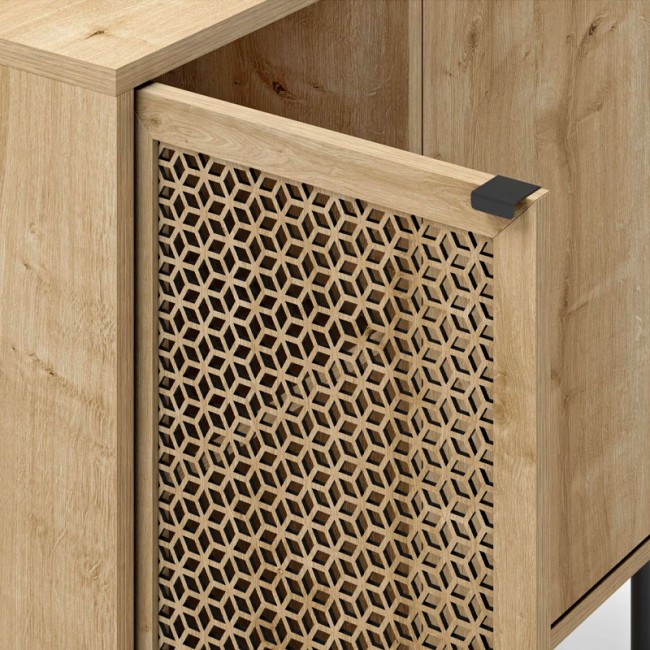 Naive Megapap melamine sideboard in sapphire oak color 80x40x80cm.