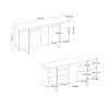 Μπουφές Orontes Megapap χρώμα καρυδί 160x35,2x80εκ.