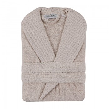 Μπουρνούζι με γιακά Cappa Capa Home 360gr/m² Large χρώμα cappuccino