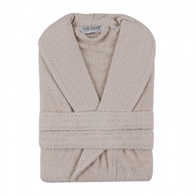 Μπουρνούζι με γιακά Cappa Capa Home 360gr/m² XXLarge χρώμα cappuccino