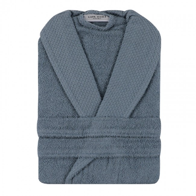 Μπουρνούζι με γιακά Cappa Capa Home 360gr/m² XXLarge χρώμα indigo blue