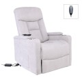 NANCY Lift-Relax Armchair, Fabric Light Grey (Electric Lift & Tilt)