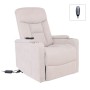 NANCY Lift-Relax Armchair, Fabric Beige (Electric Lift & Tilt)