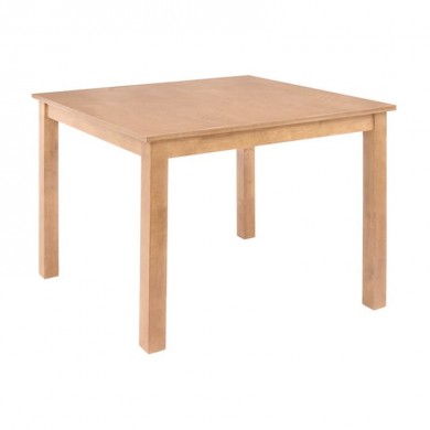 NATURALE Τραπέζι Mdf, Απόχρωση Oak 80x80x74cm