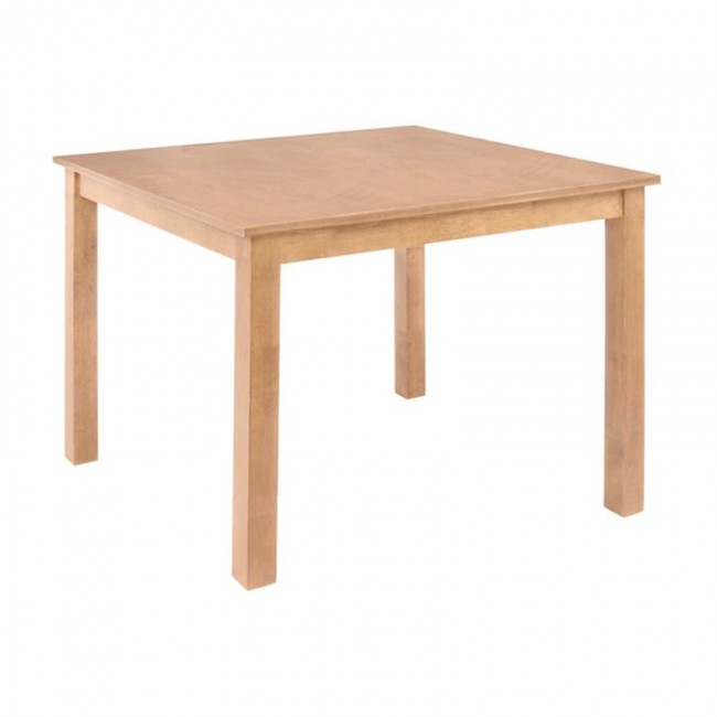 NATURALE Τραπέζι Mdf, Απόχρωση Oak 80x80x74cm