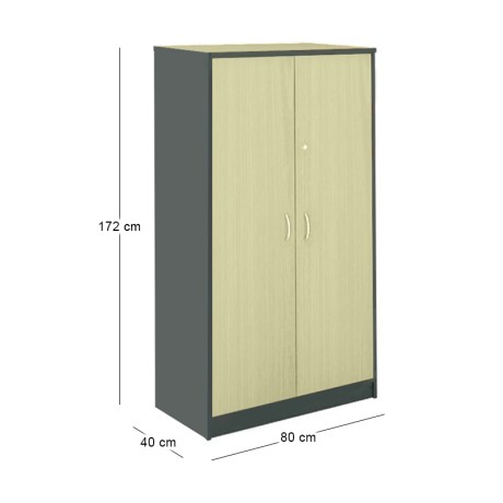 CABINET-A DG/Beech 80x40x172cm