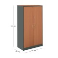 CABINET-A Grey/Cherry 80x40x172
