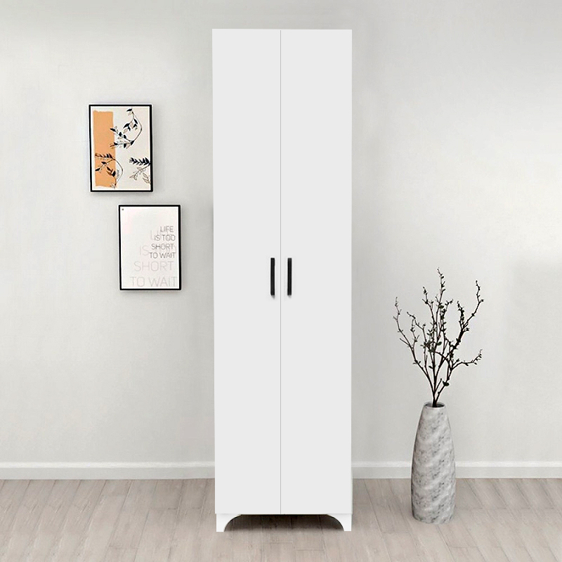 Lilly Megapap melamine wardrobe - shoe rack in white color 49x32x178cm