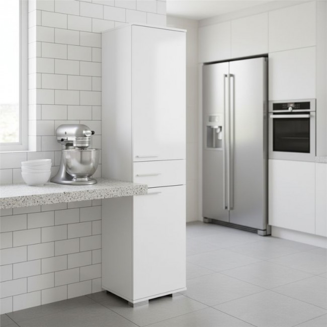 Ντουλάπα ρούχων - παπουτσοθήκη 12 ζεύγων Diamond Megapap μονόφυλλη σε λευκό 45x40x187εκ. Ντουλάπα ρούχων - παπουτσοθήκη 12 ζεύγων Diamond Megapap μονόφυλλη σε λευκό 45x40x187εκ.