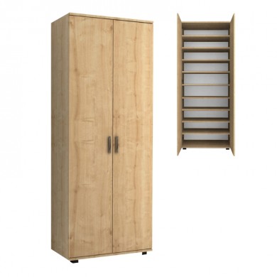 Eric Megapap melamine wardrobe - shoe rack oak color 76x36x187cm.