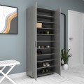 Eric Megapap melamine wardrobe - shoe rack concrete grey color 76x36x187cm.