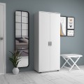 Eric Megapap melamine wardrobe - shoe rack white color 76x36x187cm.