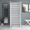 Eric Megapap melamine wardrobe - shoe rack white color 76x36x187cm.