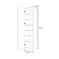 Petro Megapap melamine single-door wardrobe - shoe rack in oak color 45x38x180cm.