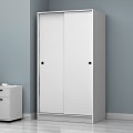 Regio Megapap melamine two slide doors wardrobe in white color 100x60x181cm.