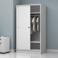 Regio Megapap melamine two slide doors wardrobe in white color 100x60x181cm.