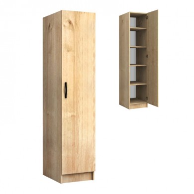 Ricardo Megapap melamine wardrobe in oak color 40x51,8x181cm.