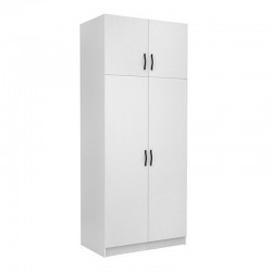 Ντουλάπα ρούχων Victoria Megapap δίφυλλη με πατάρι χρώμα λευκό 100x60x240εκ. Ντουλάπα ρούχων Victoria Megapap δίφυλλη με πατάρι χρώμα λευκό 100x60x240εκ.