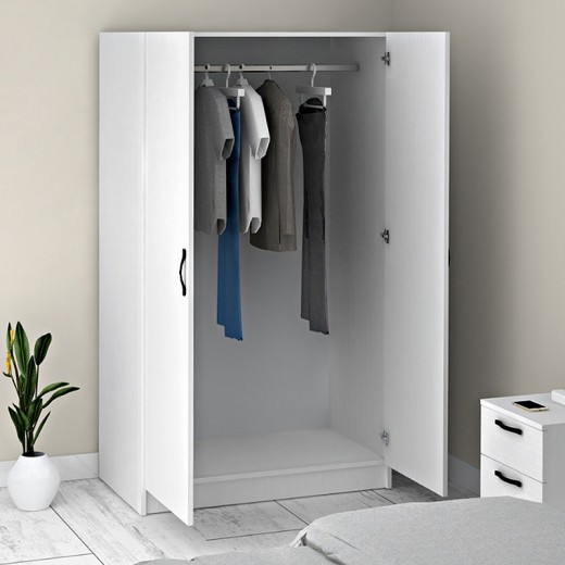 Ντουλάπα ρούχων Victoria Megapap δίφυλλη χρώμα λευκό 100x60x181εκ. Ντουλάπα ρούχων Victoria Megapap δίφυλλη χρώμα λευκό 100x60x181εκ.