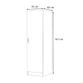 Victoria Megapap melamine wardrobe in oak color 50x60x181cm.