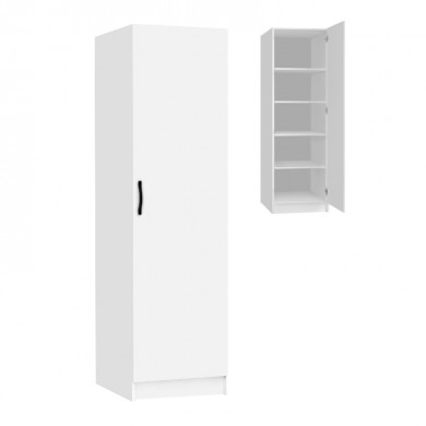 Victoria Megapap melamine wardrobe in white color 50x60x181cm.