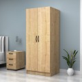 Vivian Megapap two doors melamine wardrobe in oak color 80x51,8x181cm.