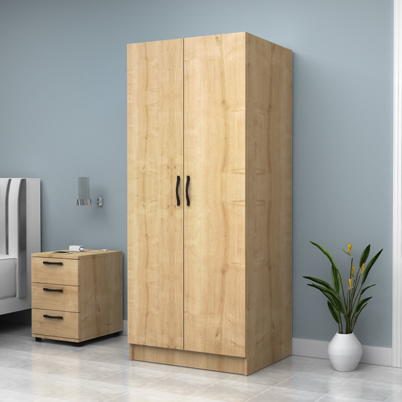 Vivian Megapap two doors melamine wardrobe in oak color 80x51,8x181cm.