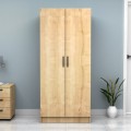 Vivian Megapap two doors melamine wardrobe in oak color 80x51,8x181cm.