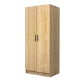 Vivian Megapap two doors melamine wardrobe in oak color 80x51,8x181cm.