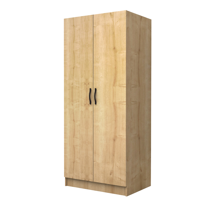 Vivian Megapap two doors melamine wardrobe in oak color 80x51,8x181cm.