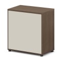CONCEPT Low Cabinet 80x40x80cm Walnut/Beige