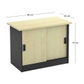 Side Cabinet-A DG/Beech 90x45x70