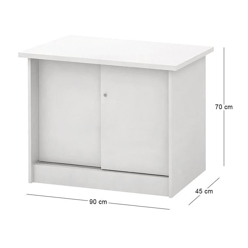 SIDE CABINET White 90x45x70