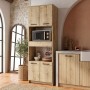 Alvento Megapap melamine multipurpose cabinet in sapphire oak color 60x42x180cm.