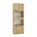Alvento Megapap melamine multipurpose cabinet in sapphire oak color 60x42x180cm.