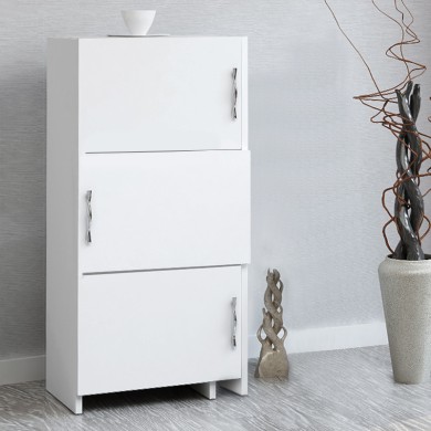 Anna Megapap melamine kitchen - bathroom cabinet in white color 65x31.5x89.8cm.