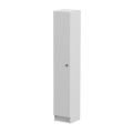 Buket Megapap melamine multi purpose cabinet in white color 29,8x32,1x175,2cm.