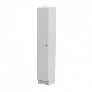 Buket Megapap melamine multi purpose cabinet in white color 29,8x32,1x175,2cm.