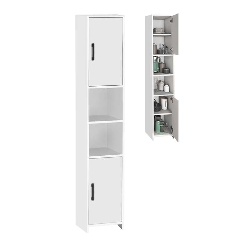 Hobbes Megapap melamine kitchen / bathroom cabinet in white color 35x30x180cm.