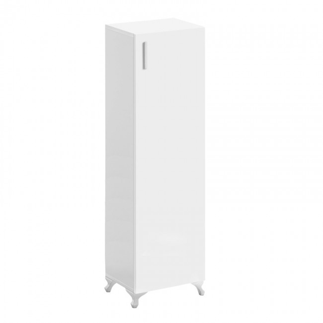 Ντουλάπι κουζίνας - μπάνιου Mine Megapap χρώμα λευκό 30x32x128εκ.