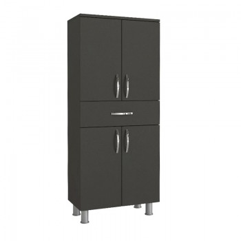 Montana Megapap melamine multipurpose cabinet in anthracite color 59,4x31,5x140cm.