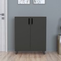 Lilly Megapap melamine kitchen/bathroom cabinet -  shoe rack in anthracite color 72x32,5x88cm.