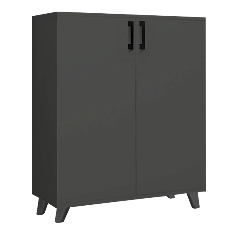 Lilly Megapap melamine kitchen/bathroom cabinet -  shoe rack in anthracite color 72x32,5x88cm.