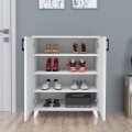 Lilly Megapap melamine kitchen/bathroom cabinet -  shoe rack in white color 72x32,5x88cm.