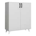 Lilly Megapap melamine kitchen/bathroom cabinet -  shoe rack in white color 72x32,5x88cm.