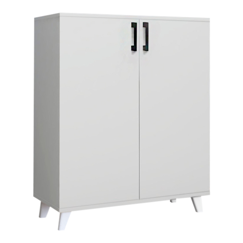 Lilly Megapap melamine kitchen/bathroom cabinet -  shoe rack in white color 72x32,5x88cm.